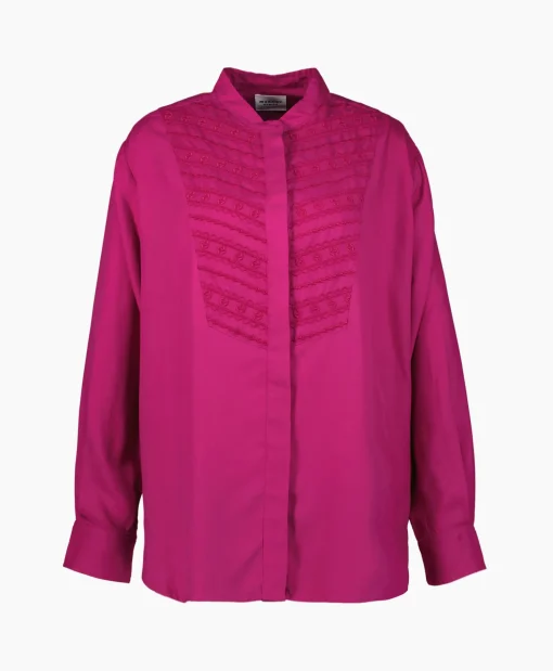 Online Marant Etoile Blouse Britten-Gb Pink Dames Blouses