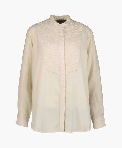 Flash Sale Marant Etoile Blouse Britten-Gb Ecru Dames Blouses