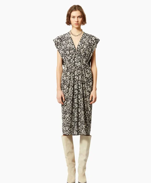Store Marant Etoile Midi Jurk Epolia-Gc Zwart Dames Jurken
