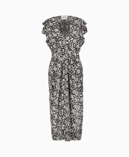 Store Marant Etoile Midi Jurk Epolia-Gc Zwart Dames Jurken