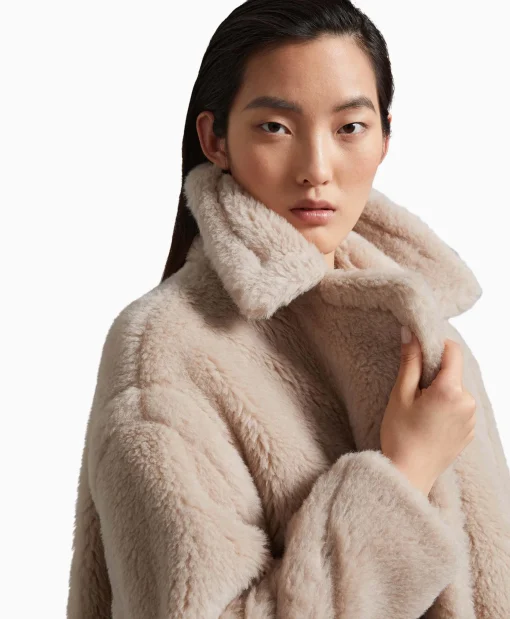 Outlet Mantel Tedgirl Beige Dames Jassen