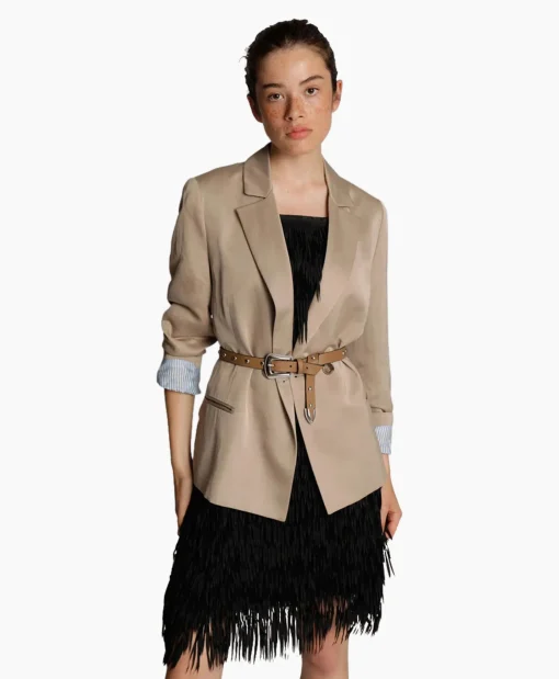 Best Sale Blazer Monstera Beige Dames Blazers