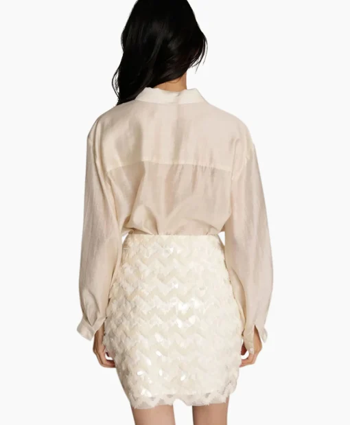 New Minirok Moraine Ecru Dames Rokken