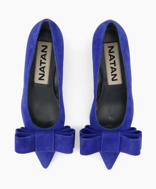 Best Sale Ballerina Cam Electrico Leder Blauw Dames Instappers