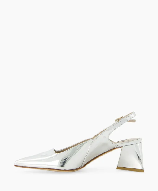 Fashion Pump Specchio Argento Zilver Dames Pumps