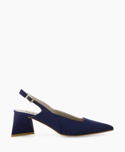 Best Pump Stretch Morelli 9 Blu Scuro Blauw Dames Pumps