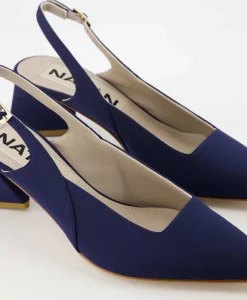 Best Pump Stretch Morelli 9 Blu Scuro Blauw Dames Pumps