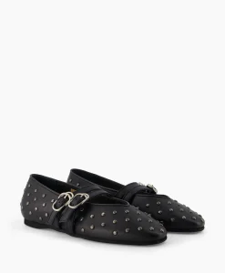 Clearance Ballerina Gisele Grace Studs Zwart Dames Instappers