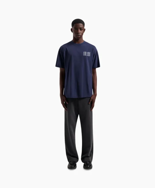 Clearance T-Shirt Blur Logo Donker Blauw Heren T-Shirts