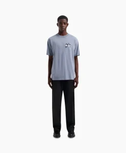 New T-Shirt Transit Tee Blauw Heren T-Shirts