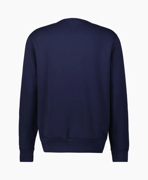 Best Sale Longsleeve Long Sleeve Knit Donker Blauw Heren T-Shirts
