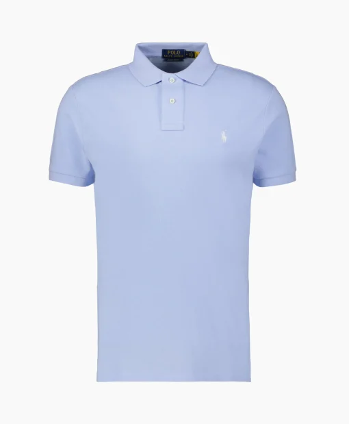 Clearance Polo Short Sleeve-Knit Licht Blauw Heren Polo's