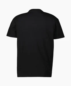 Cheap T-Shirt Korte Mouw Jersey Mid Logo Zwart Heren T-Shirts