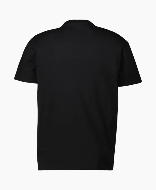Cheap T-Shirt Korte Mouw Jersey Mid Logo Zwart Heren T-Shirts
