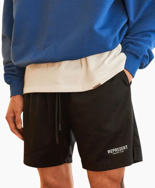 Discount Korte Broek Owners Club Mesh Zwart Heren Broeken