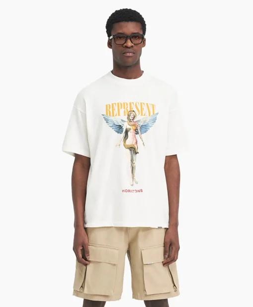 Store T-Shirt Korte Mouw Rebornoff White Heren T-Shirts
