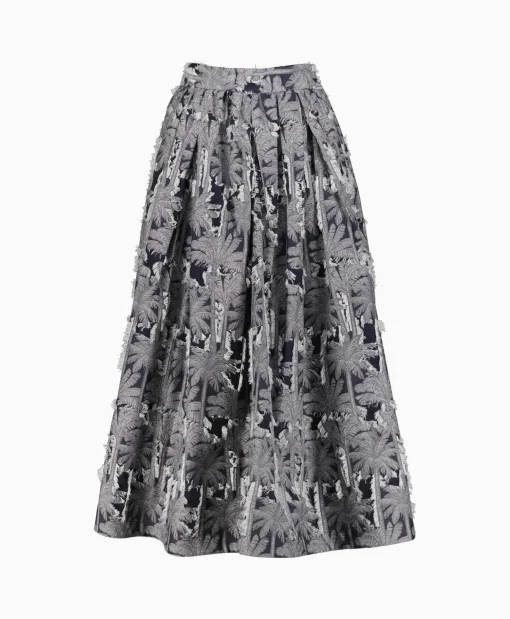 Online Midi Rok Divonne Grijs Dames Rokken
