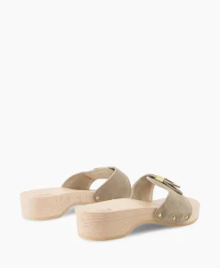Cheap Sandaal Pescura Heel Beige Dames Sandalen