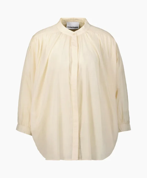 Hot Blouse Balloon Beige Dames Blouses