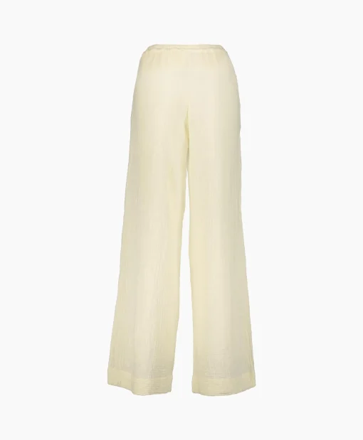 Fashion Pantalon Riley Bamboo Licht Geel Dames Broeken