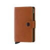 Best Sale Portemonnee Miniwallet Perforated Bruin Heren Portemonnees