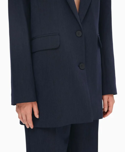 Online Jasje Rita Ls Relaxed Blazer D Sapdonker Blauw Dames Blazers