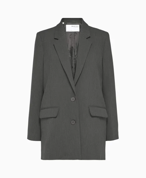 Best Jasje Rita Ls Relaxed Blazer Dgm No Donkergrijs Dames Blazers