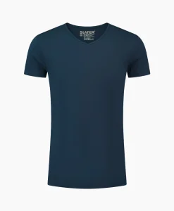 Hot T-Shirt 6610 Donker Blauw Heren T-Shirts