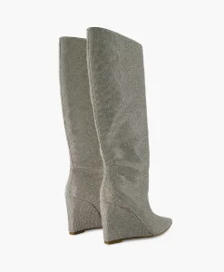 Fashion Lange Laars Showout R Zilver Dames Laarzen