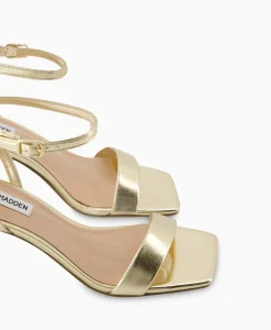 Outlet Sandaal Met Hak Luxe Goud Dames Sandalen