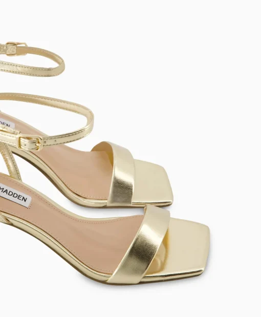 Outlet Sandaal Met Hak Luxe Goud Dames Sandalen