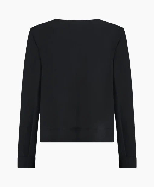 New Blazer Janet Bonded Zwart Dessin Dames Blazers