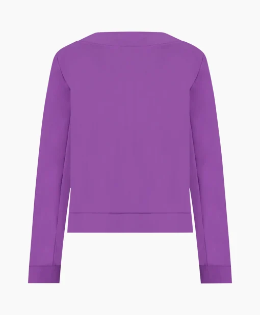 Fashion Blazer Janet Bonded Paars Dames Blazers