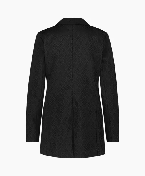 Hot Blazer Sence Orn. Jacquard Zwart Dames Blazers