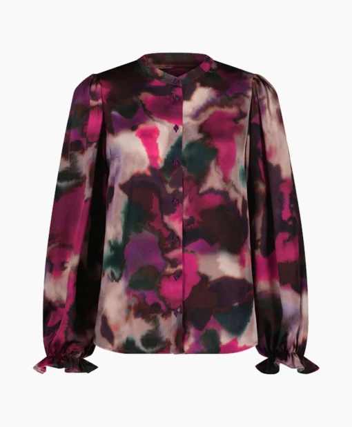Clearance Blouse Fawn Fading Satin Pink Dames Blouses