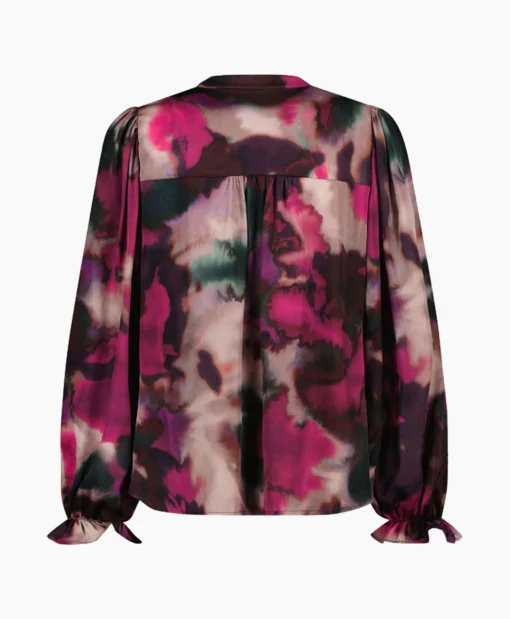 Clearance Blouse Fawn Fading Satin Pink Dames Blouses