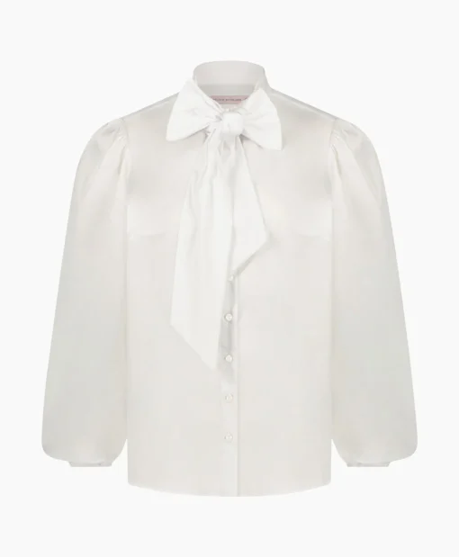 New Blouse Shirley Poplin Wit Dames Blouses