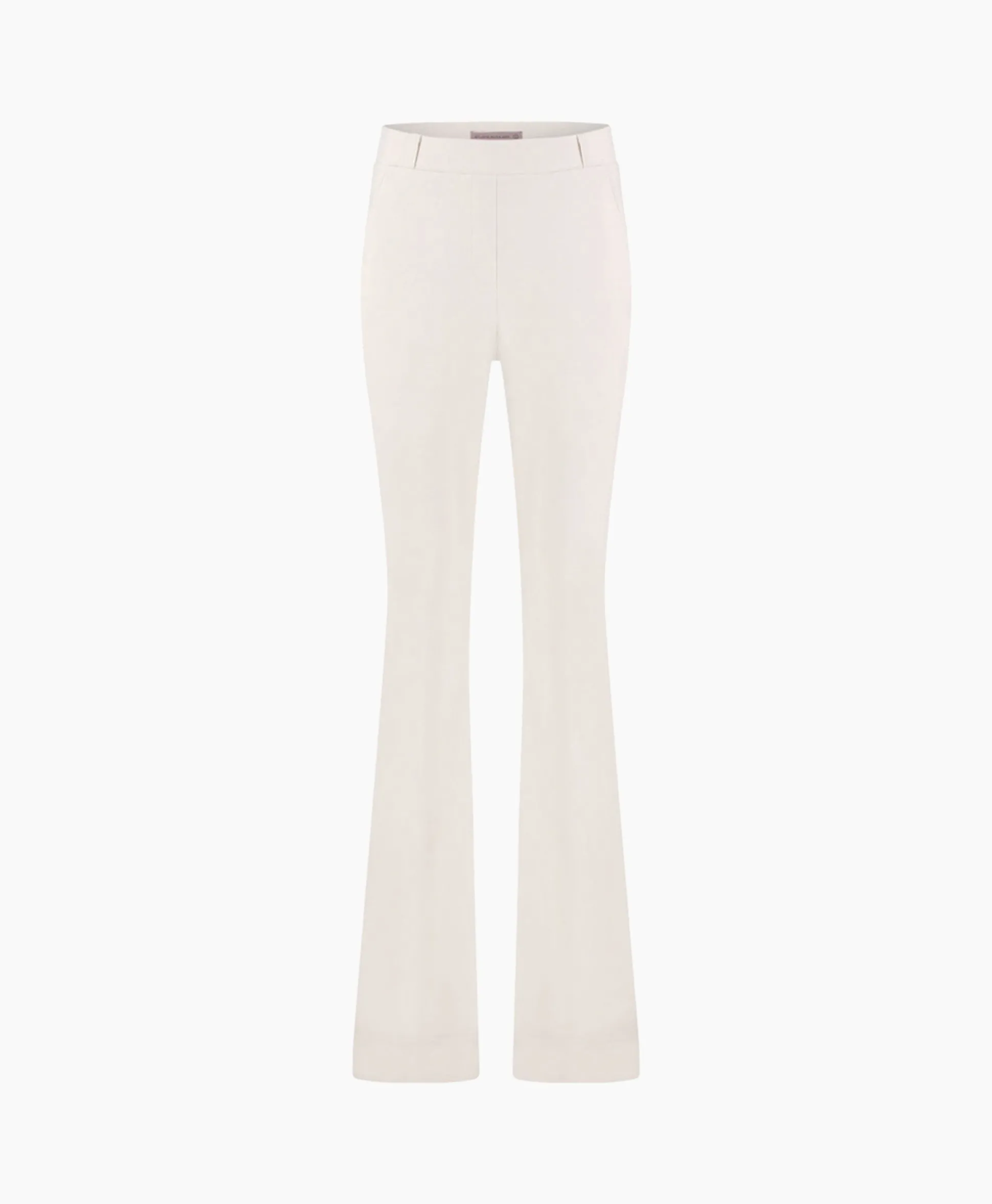 Outlet Broek Flair Long Shiny Bnd Trousers Off White Dames Broeken