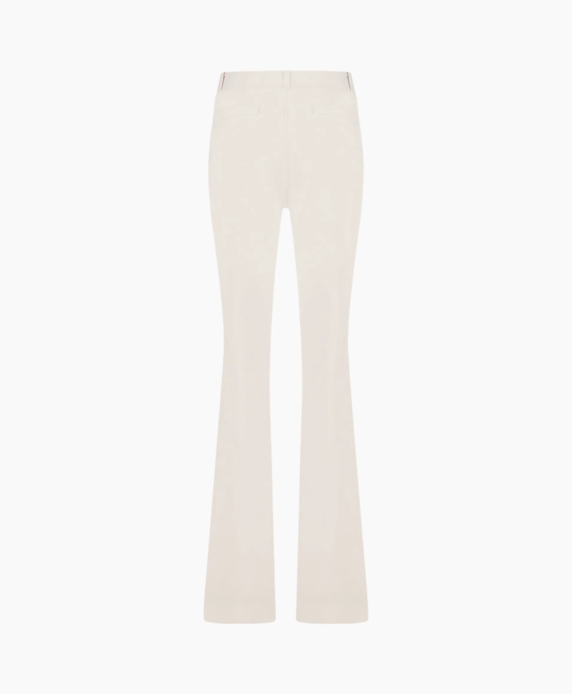 Outlet Broek Flair Long Shiny Bnd Trousers Off White Dames Broeken