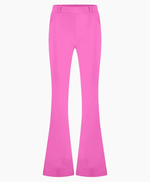 Outlet Broek Flair Bonded Trousers Lila Dames Broeken