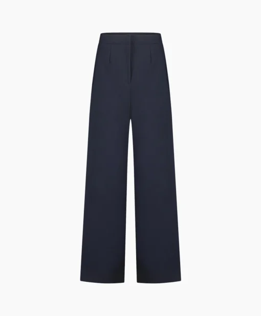 Sale Broek Holly Bonded Trousers Donker Blauw Dames Broeken