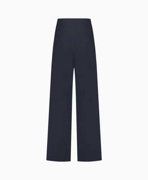 Sale Broek Holly Bonded Trousers Donker Blauw Dames Broeken