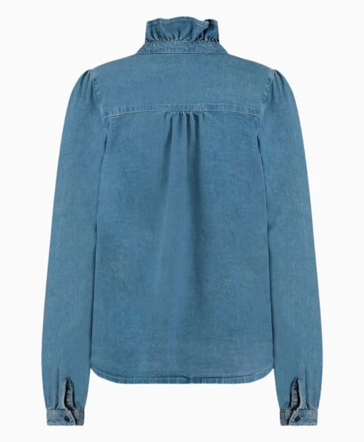 Best Broek Lola Embroidery Denim Blouse Jeans Dames Blouses