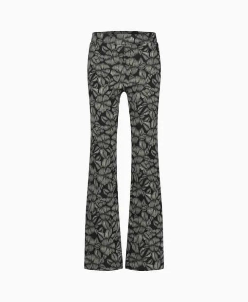 Best Sale Broek Marilon Flower Trousers Zand Dames Broeken