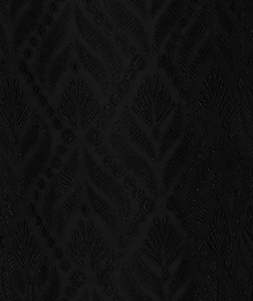 Online Broek Mira Ornament Jacquard Trousers Zwart Dames Broeken