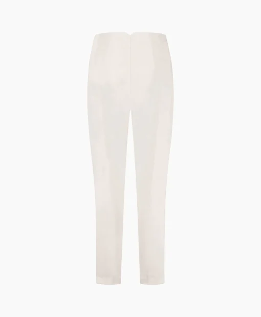 Best Sale Broek Nine Shiny Bonded Trousers Off White Dames Broeken
