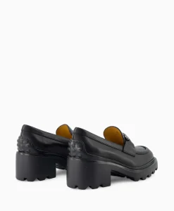 Outlet Tod's Tod's Loafer Gomma Carro Zwart Dames Instappers