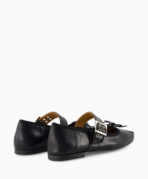 Clearance Ballerina Tl-Astrid Zwart Dames Instappers