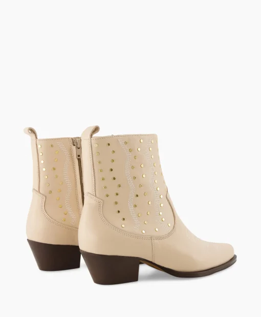 Best Cowboylaars Tl-Blues/ Rock Off White Dames Laarzen