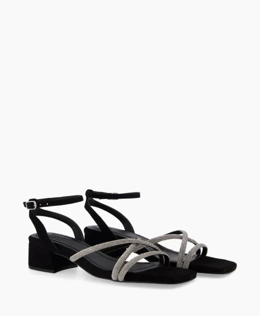 Hot Sandaal Met Hak Tl Celina Zwart Dames Sandalen